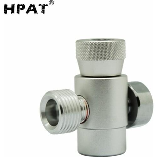 HPAT CO2 Cylinder Refill Adapter Connector Gas Regulator DIN 477 W21.8-14