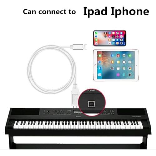 Piano data line Lightning to USB Cable Connection Lead OTG converter cable 1M for Electronic Piano Printer Decoder for iOS