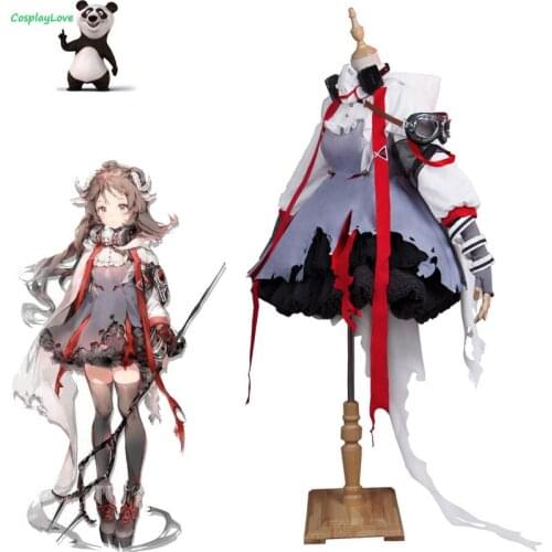 CosplayLove Arknights Eyjafjalla Cosplay Costume Dress Shoes For Christmas Halloween