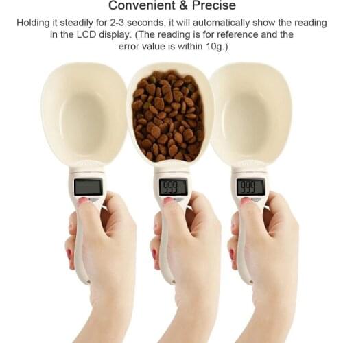 Pet Dog Food Weighing Spoon feeder Cat Food Scale Electronic Measuring Tools Dog Supplies Puppy Accessories Kitchen Supplies