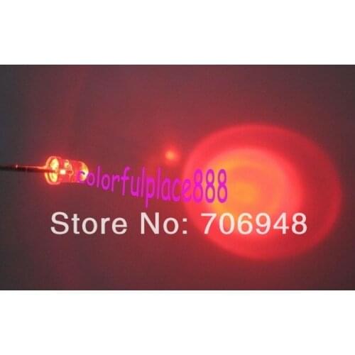 Mix 3mm Red Flash Flashing Blink Water Clear Bright LED Leds