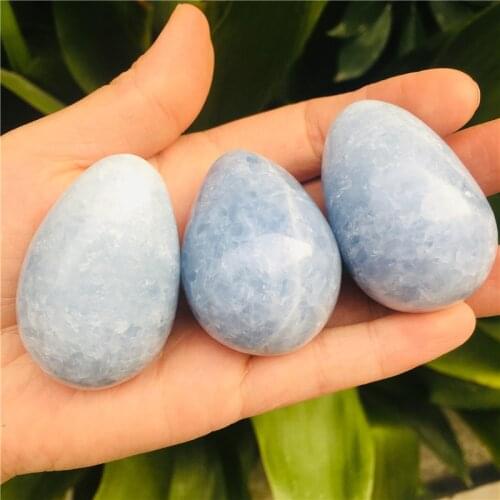 Natural Crystal eggs Hand Made Celestite Quartz Gemstones Chakra Stone eggs Balancing Collector Crystals Reiki Healing 1pc