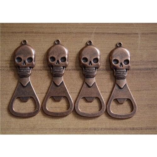 2021 New Zinc Alloy Cool Skull Beer Opener Beer Opener Bottle Opener Opener Pendant Topless Can Opener Bar Supplies