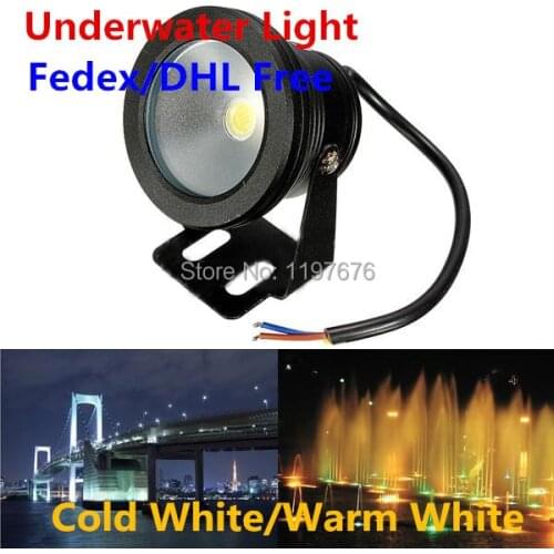Underwater LED Light 10W Waterproof LED Pool Pond Fountain Decoration Lamp LED Landscape Light Warm White/Cold White DC12V