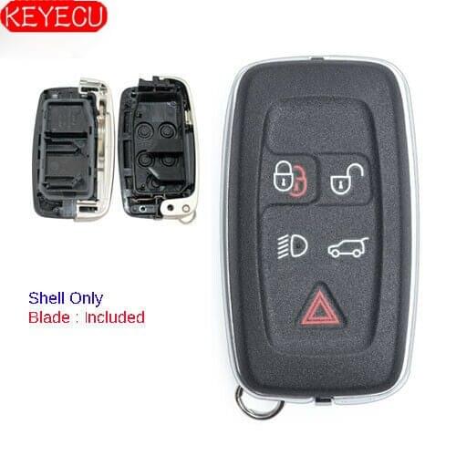 KEYECU Remote Key Shell 5 Button for Land Rover LR4 Range Rover Evoque/ Sport 2012-2017