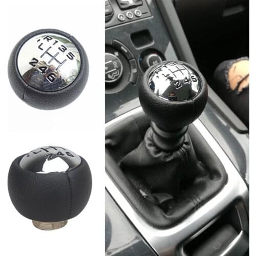 5 6 Speed Car Gear Shift Knob For Citroen C3 C4 Picasso C8 Berlingo B9 Peugeot 307 308 407 5008 807 Partner B9 Partner Tepee