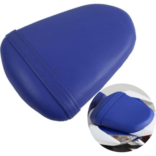 Blue Motorcycle Rear Passenger Seat Pillion Seat Cushion Pad For Suzuki GSXR1000 GSX-R1000 GSXR 1000 2005 2006 05 06
