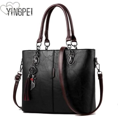 Women Bag Designer New Fashion Casual womens handbags Luxury shoulder bag quality PU Brand Cowboy retro style Large capacity