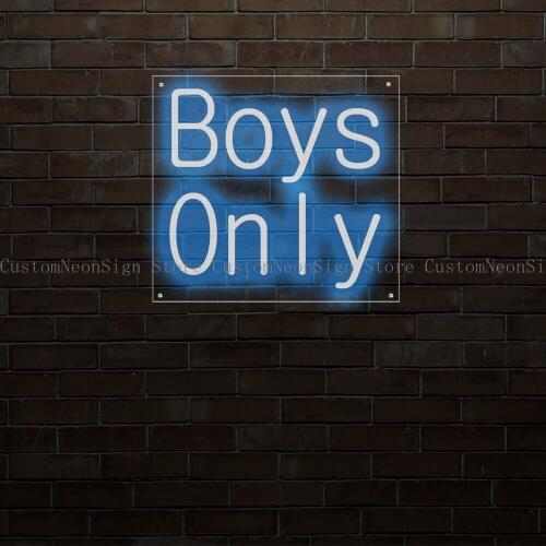 Boys Only Led Neon Sign Free Shipping
