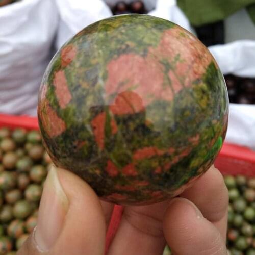 Gorgeous 50mm UNAKITE Healing Sphere Crystal Stone Mineral Specimen Reiki