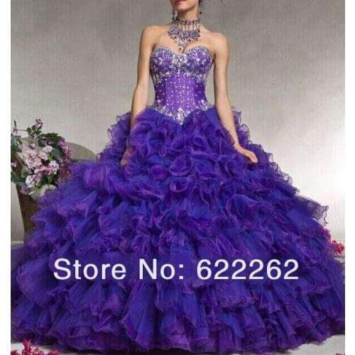 Sweetheart ruffles organza vestido de noiva festa longo 2018 crystal evening party ball prom gown mother of the bride dresses