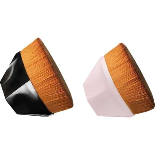 1pc Makeup Foundations Brush High Density BB Cream Makeup Loose Powder Brush Flat Kit with Plastic Carry Case