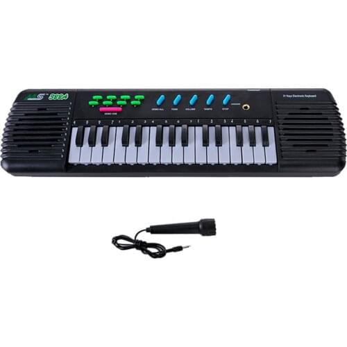 31 Keys Electronic Piano Multifunctional Electronic Organ Musical Instrument Toy with Microphone for Kids Beginners