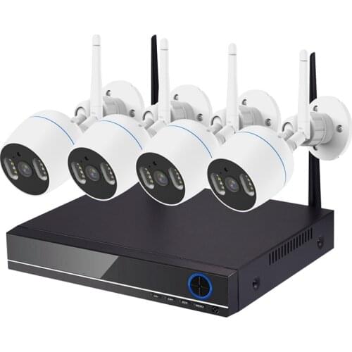 4CH Wireless NVR Kit Waterproof Tuya IP Camera WIFI CCTV Security System 1080P 3MP Video Surveillance Camera Net Video Recorder