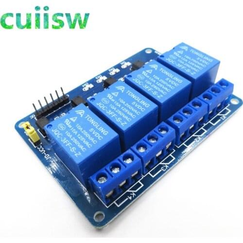 4 channel relay module 4-channel relay control board with optocoupler. Relay Output 4 way relay module for arduino