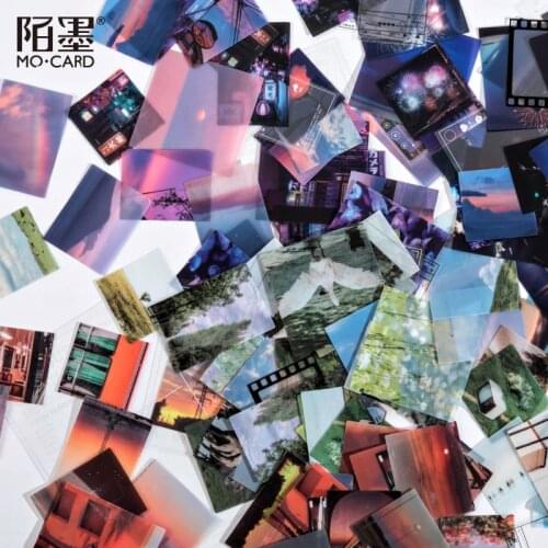 45 Sheets Wonderful Journey In Dream Series Stickers Creative Art PET White Ink Diary sticker Decoration DIY Stationery Supplies