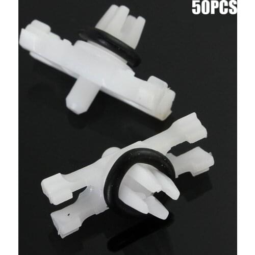 50Pcs/Set Roof Buckles Top Roof Rain Gutter Moulding Trims Fastener Clips Car Accessories For BMW 3 Series E46 1998-2014