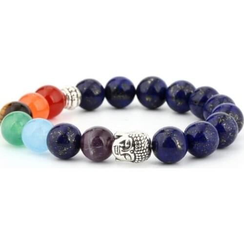 8mm ry6b adjusted agate Onyx stone bead black volcanic lava Bracelet essential oils diffuser Reiki Buddha head Prayer Yoga