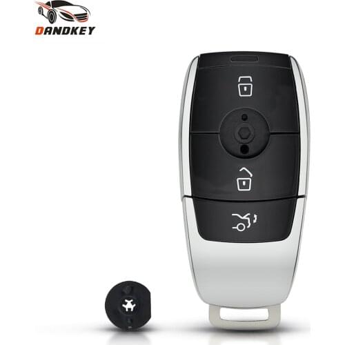 Dandkey 5pcs Replacement Key Shell For Mercedes Benz 2017 E Class E43 E300 E400 W213 2018 S Class Car Fob Case Auto 3 Buttons
