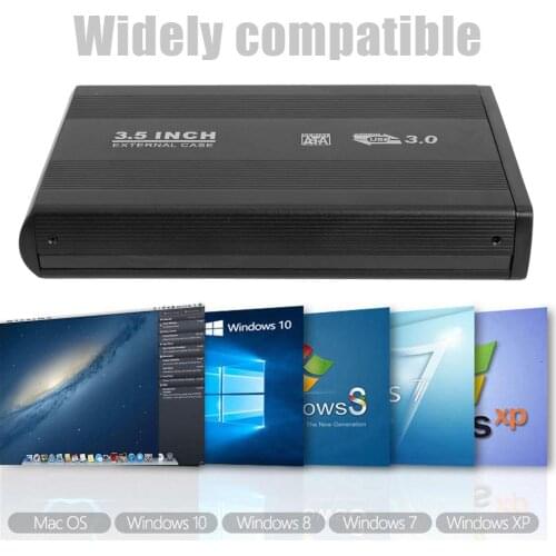 5 Gbps USB3.0 HDD Case SSD Hard Drive Enclosure for 3.5 inch SATA serial port mechanical hard disk and solid state drive