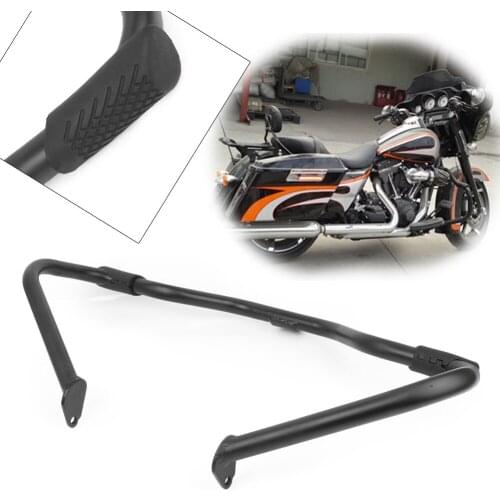 Motorcycle Black Highway Rail Engine Guards Bumper Crash Bars Protection For Harley Touring Glide FLH FLT Road King 1997-2008
