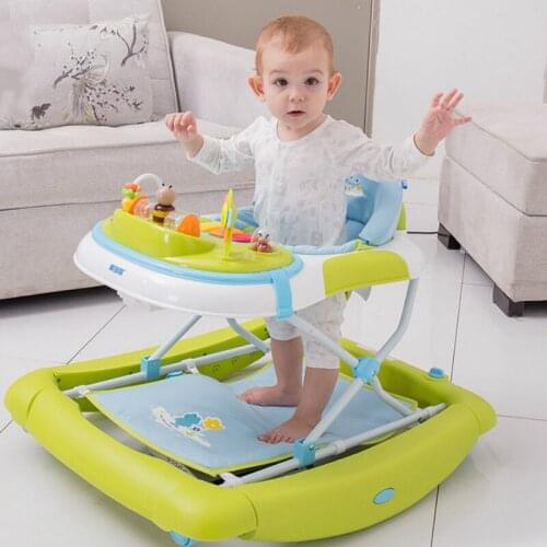 Children Walking Tool Musical Baby Learning Walker Multifunctional Anti Rollover Toddler Baby Walker Rocking Chair 2 in 1