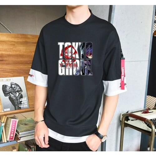 Anime Tokyo Ghoul t Shirt Unisex Casual Shirt Summer Men Short Sleeves Teenagers Cosplay Cartoon t Shirt
