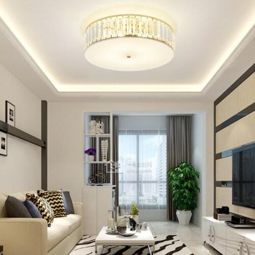 Crystal Ceiling lights For Kitchen Bedroom Loft Modern Living room Lamp Gold Indoor Lighting LED Ceiling Lamp WF102001