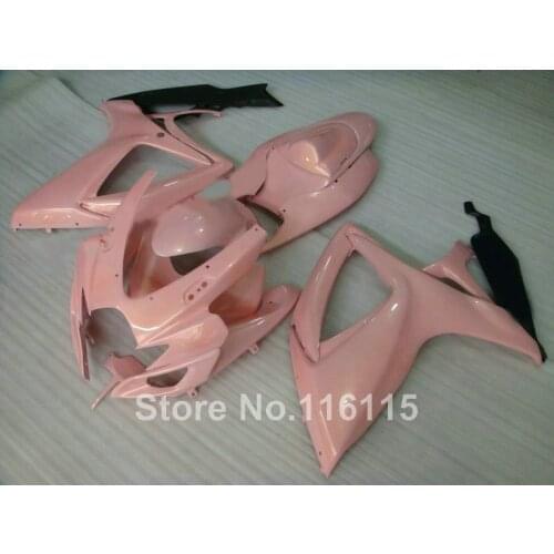 Injection mold fairing kit for SUZUKI GSXR 600 750 K6 K7 2006 2007 pink black GSX-R600 GSX-R750 06 07 fairings V895
