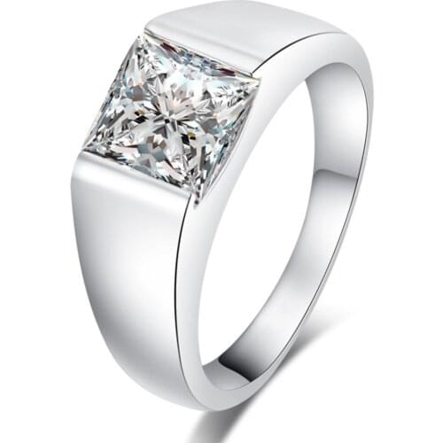 Fashion Design Ring Big Square Sky Blue Stone Rings For Women Jewelry Wedding Engagement Gift Luxury Inlaid Stone Rings Wholesal