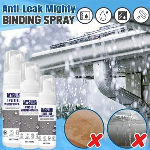 Mighty Sealant Spray Anti-Leaking Sealant Agent Leak-trapping Roof Repair Spray Waterproof Glue Super Strong Bonding Spray 150ML