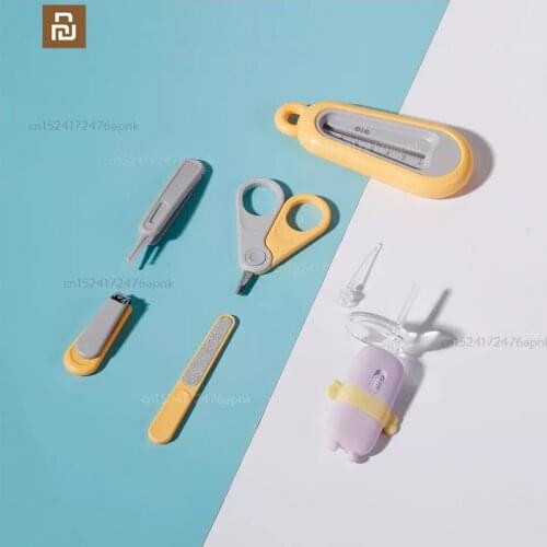 Xiaomi mijia baby nail ear care set luminous ear pick set nursing baby child trimmer portable storage