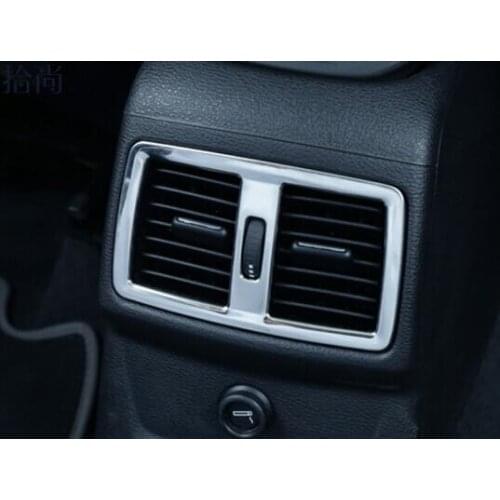 Stainless steel For BMW X1 F48 2016 2017 2018 2019 Car Rear Air outlet panel cover trim auto accessories styling