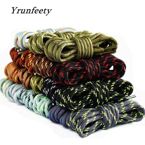 2021 New Round Shoelaces Outdoor Hiking Sports Shoe Laces Sneakers Shoelaces Length 100/120/140/160CM Basketball Laces 19 Colors