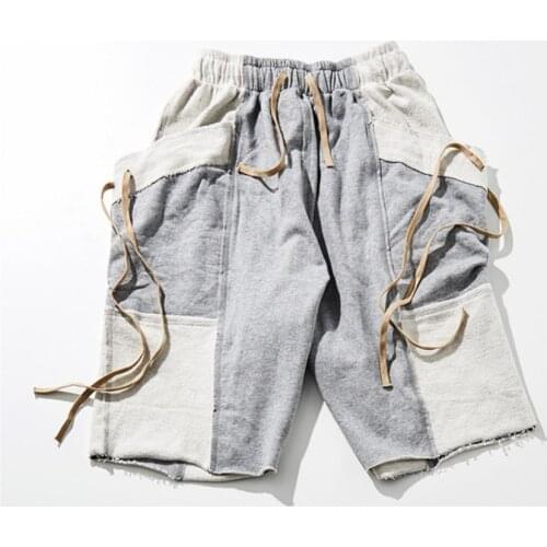 2021 Summer New Sports Fitness Shorts Mens Hip hop Training Running Casual Loose Quick-Drying Five-Point Pants