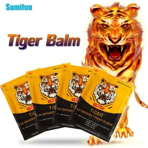 8Pcs/bag Chinese Tiger Balm Patches Rheumatoid Arthritis Plaster Relieve Pain Neck Back Lumbar Muscle Medicine Patch C2372