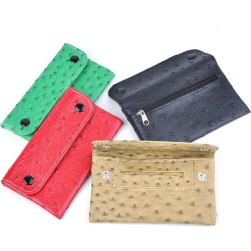 Portable PU Leather Tobacco Pouch Bag Tobacco Storage Cigarette Holder Waterproof Smoking Bag