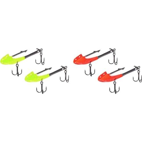 SUNMILE Fishing Bait, Bionic Soft Insect Bait With Uv/Luminous, Fishing Hook With Bait, For Sea And Lake 6.2Cm/14G