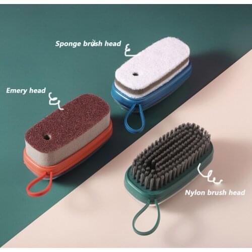 Soap Dispensing Washing Brush Handheld Clothes Shoes Laundry Cleaning Brush Kitchen Pot Dish Soft Brushes Cleaning Tools