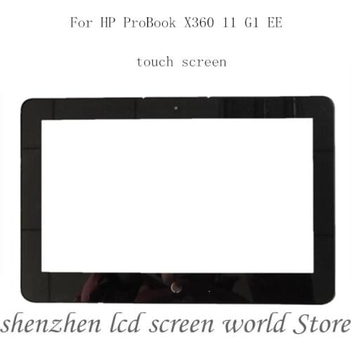 Replacement 11.6" For HP ProBook X360 11 G1 EE Touch Screen Digitizer Front Glass Lens with Frame Bezel