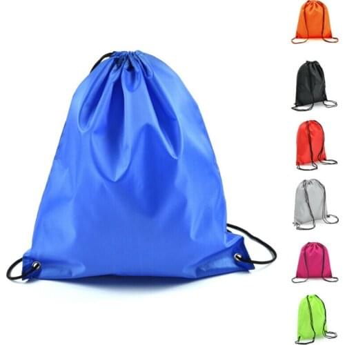 2019 Hot Style Man Women Fashion Solid Big Capacity Drawstring Bag Contracted Suit Any Clothing Travel Sports Pack