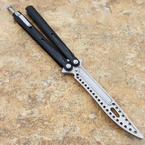 Theone III 3 Butterfly trainer knife Aluminum Handle D2 Blade bidirectional KVT bearing system Folding Pocket hunting EDC Knives