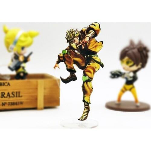 Love Thank you JOJO JoJos Bizarre Adventure DIO BRANDO HF acrylic stand figure model plate holder cake topper anime Japanese