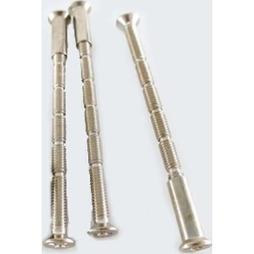 11pcs M4 Phillips Recessed Countersunk Head Screws Slub Thread Nail Fingerprint Anti-Theft Carbon Steel Nickel Plating