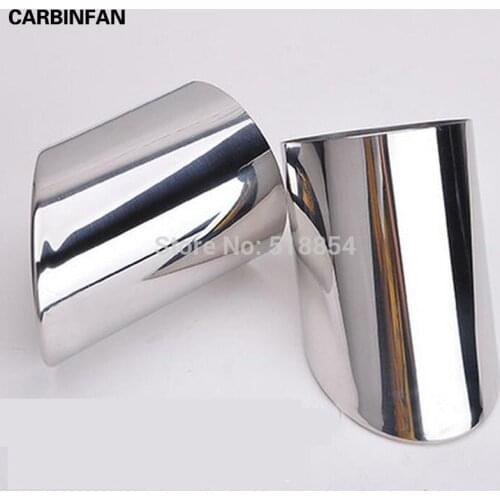 EXHAUST MUFFLER TIP PIPE TAILPIPE FINISHER END TRIM STAINLESS STEEL ACCESSORIES 2PCS FIT FOR 2013 2014 CHEVROLET MALIBU