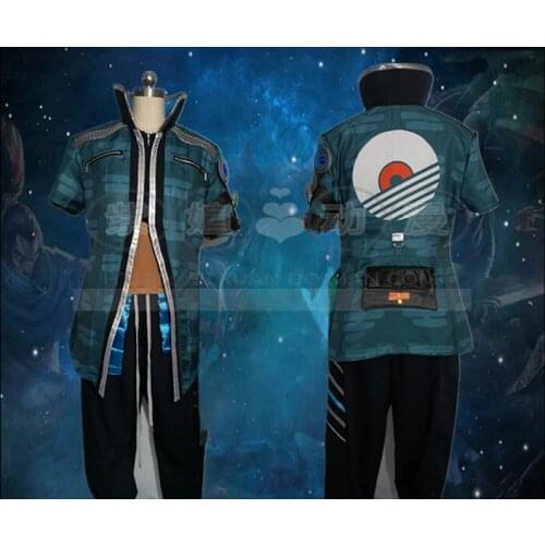 Yasuo LOL Real Damage Band Customized Version Uniform Cosplay Costume Free Shipping F