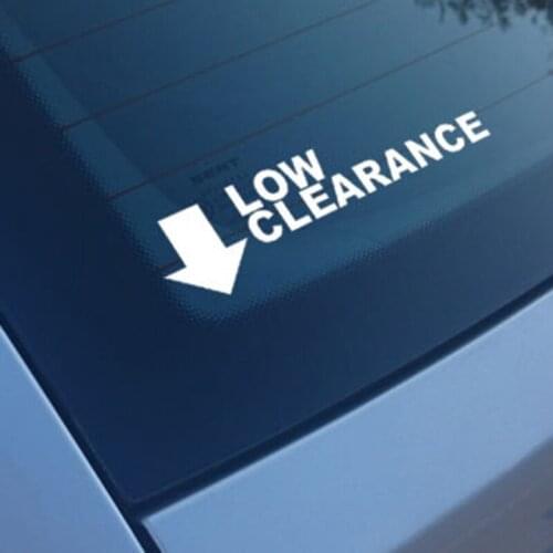 18*6cm Low Clearance Funny Car Sticker Jdm Euro Slammed Novelty Decal Car Stickers Decals