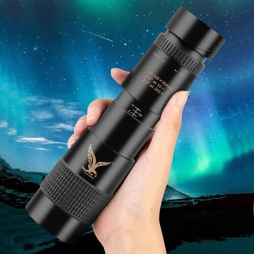 10-300X40 Outdoor Spotting Telescope Super Zoom Monocular Portable Camping Monocular Telescopic Night Vision Telescope