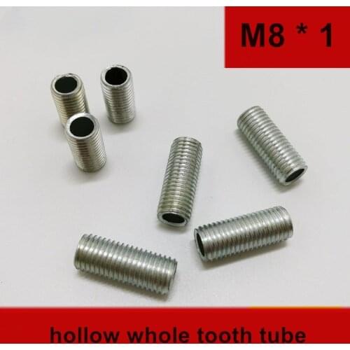 10pcs M8/M6 tooth tube 15-30mm long Full tooth Tube Standard M8 Screws and Nuts Commonly used Tube Adapter DIY Tool Accessory