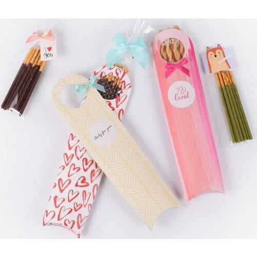 10Pcs Packing Carton For Long Finger Candy Bag Self-Adhesive For Wedding Birthday Party Gift Bag Biscuit Baking Packaging Bag